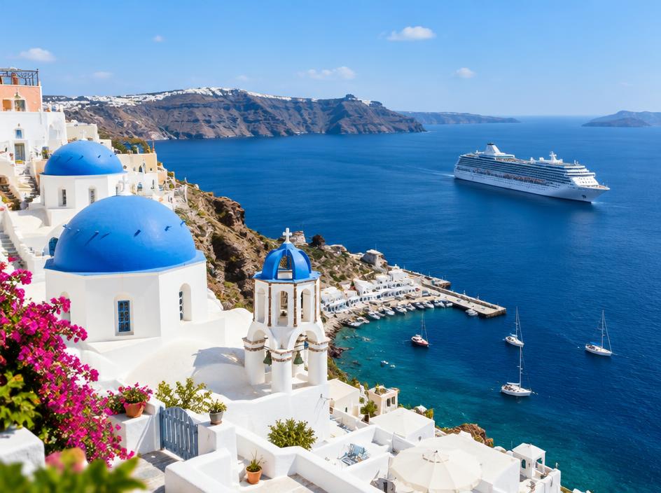 Mediterranean cruise scenery